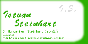 istvan steinhart business card